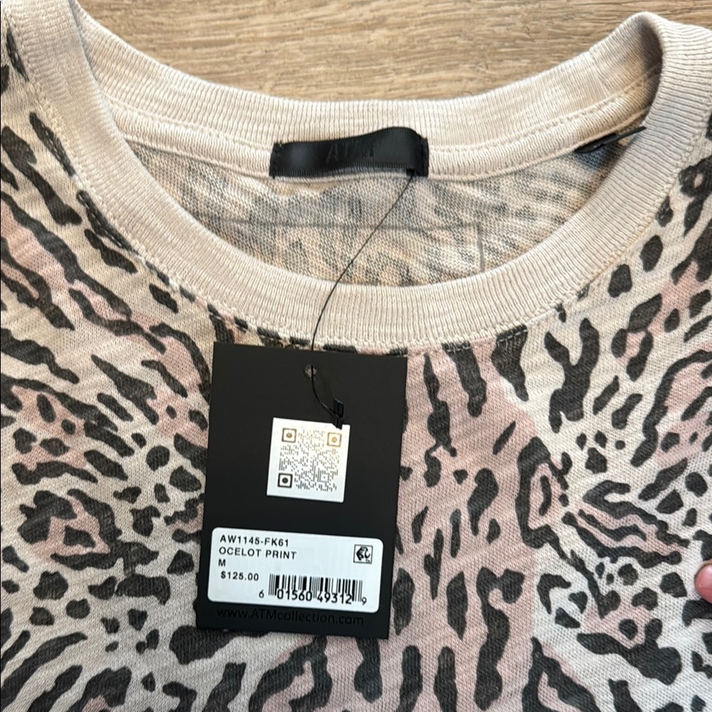 Stylish Women's Ocelot Print Top - Picture 2 of 3